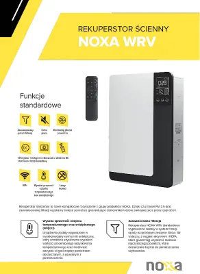 Noxa rekuperator ścienny WRV
