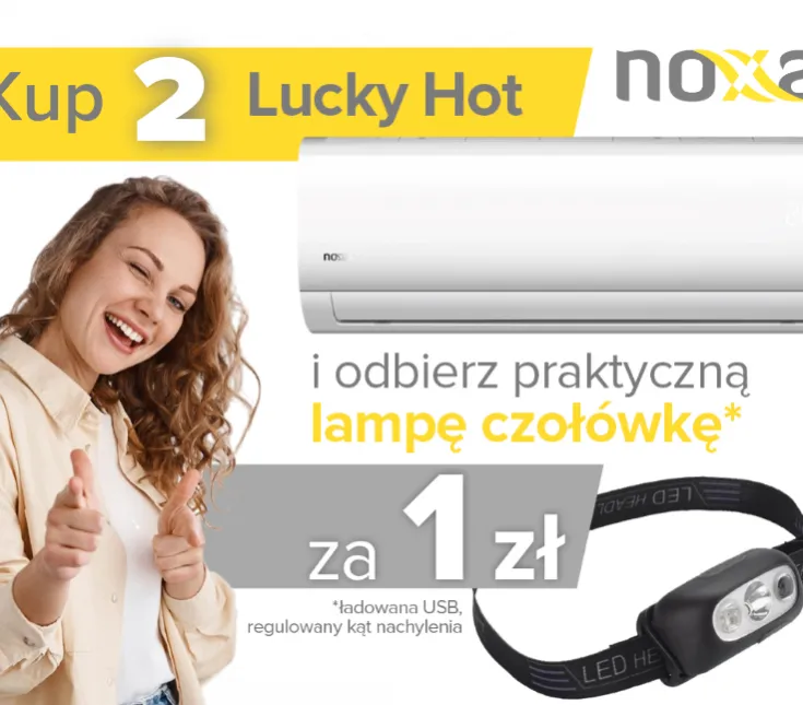 Promocja >> Noxa Lucky Hot + lampka czołowa za 1 zł!